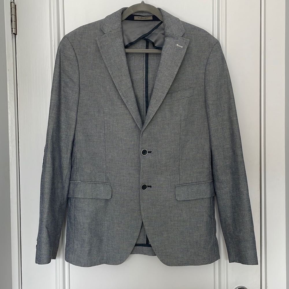 Zara Man Elbow Patch Sport Coat
